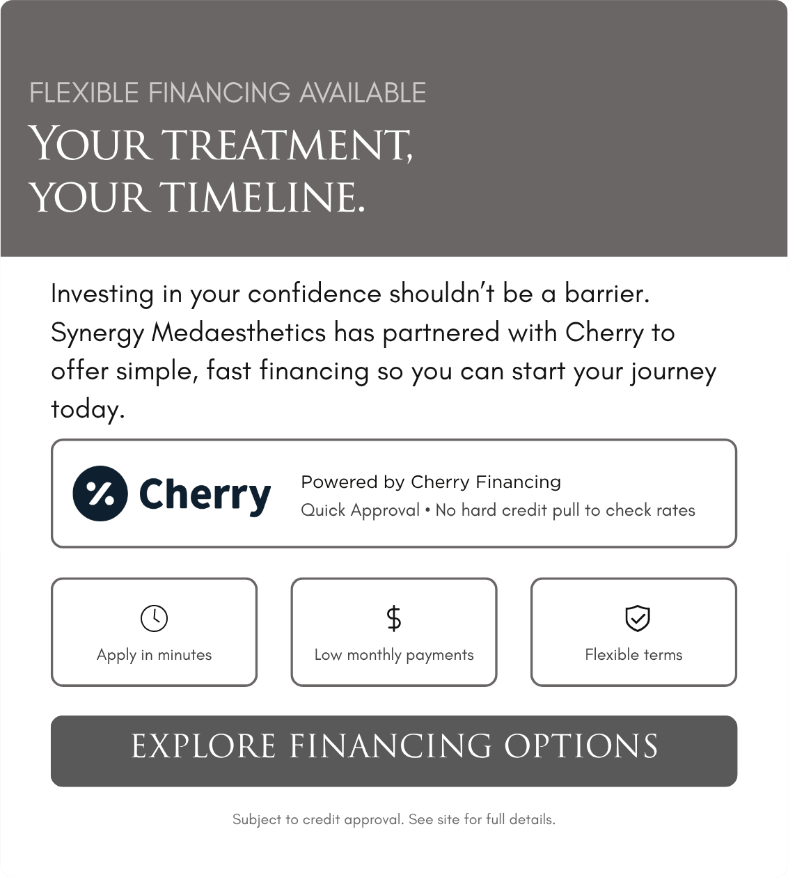 Explore Financing Options